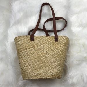 SOLD Handmade Straw Vintage Bucket Bag Woven Purse ( Last one ) 🛍️💕